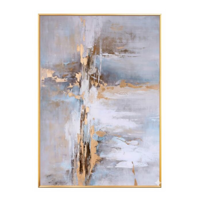 Luksuzna Apstraktna Slika sa Zlatnim Akcentima - Image 2