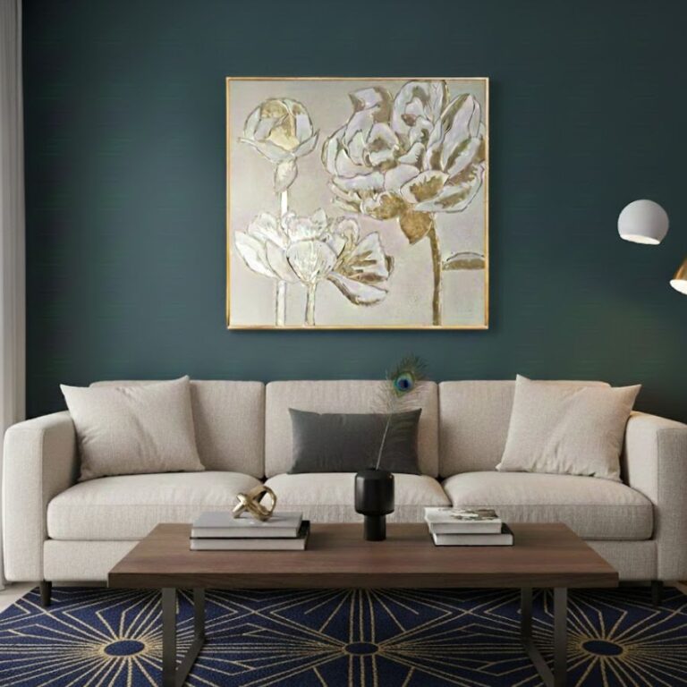 Premium Dekorativna Slika sa Cvjetnim Motivima