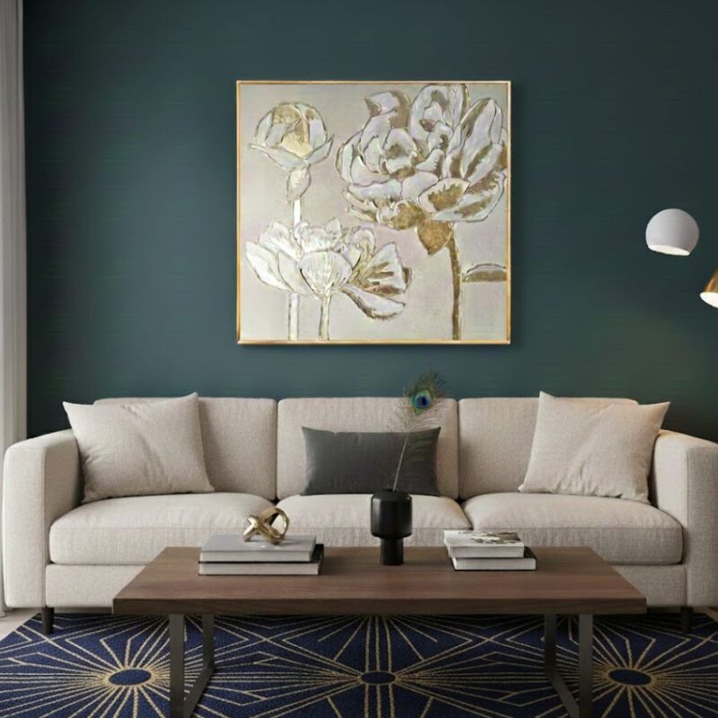 Premium Dekorativna Slika sa Cvjetnim Motivima