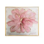 Slika sa Cvjetnim Motivom u Roze Tonovima