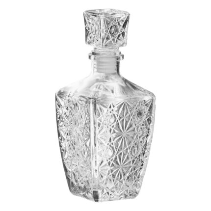 Staklena kristalna boca za viski 810 ml sa poklopcem