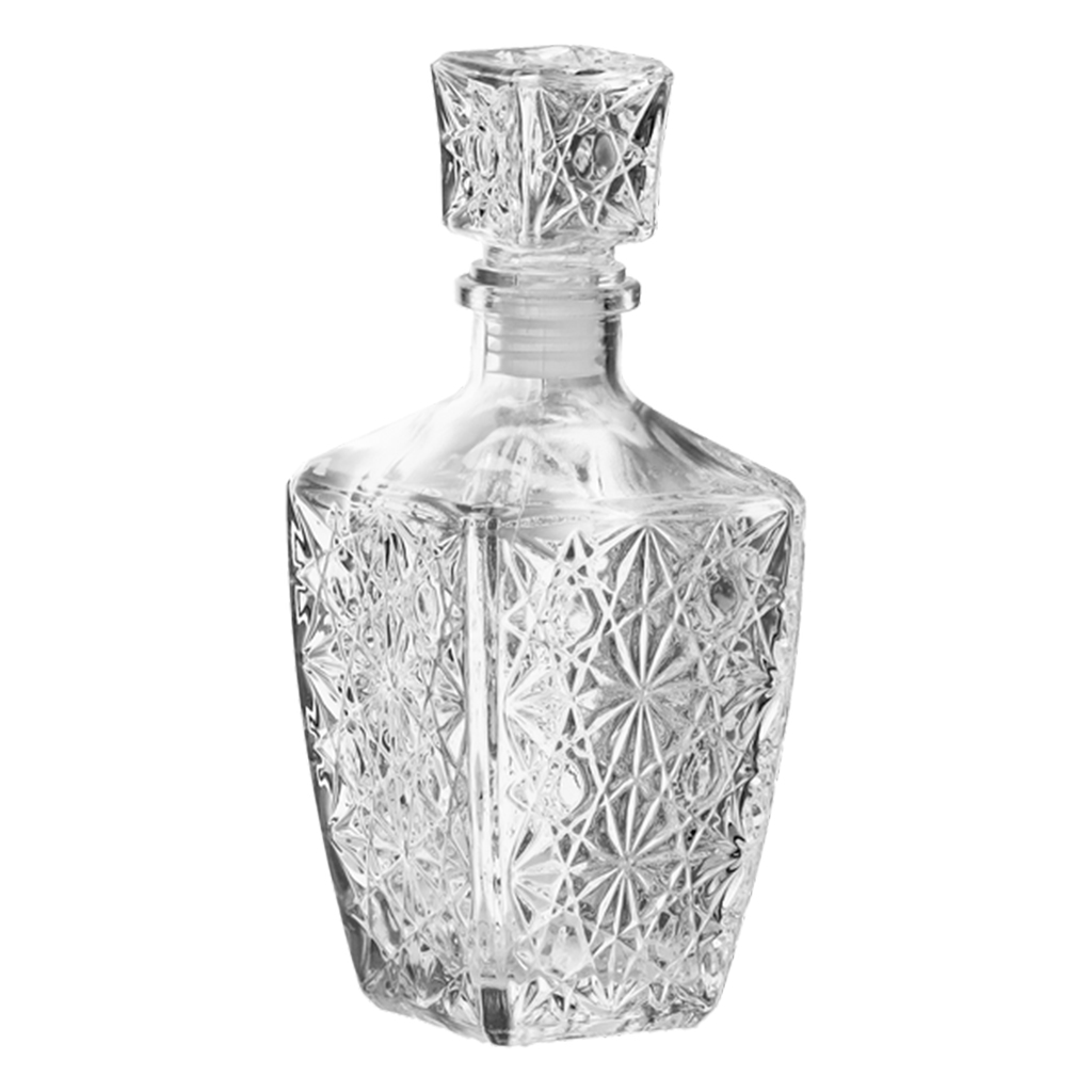 Staklena kristalna boca za viski 810 ml sa poklopcem