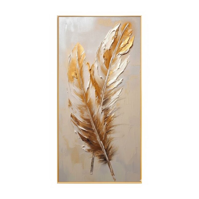 Umjetnička Slika sa Motivom Zlatnog Perja