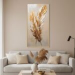 Umjetnička Slika sa Motivom Zlatnog Perja