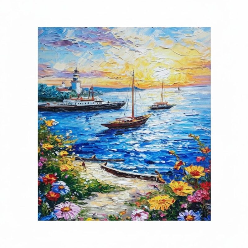 Zidna Dekorativna Slika sa Pejzažom Mora