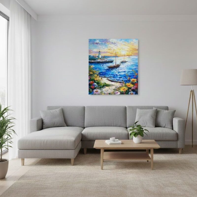 Zidna Dekorativna Slika sa Pejzažom Mora