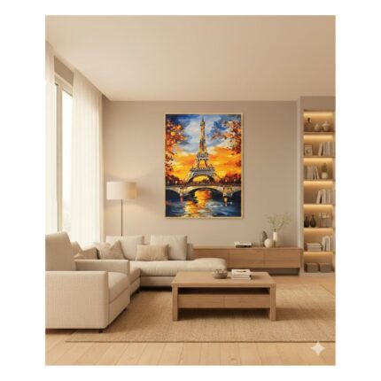 Zidno Platno sa Motivom Ajfelovog Tornja