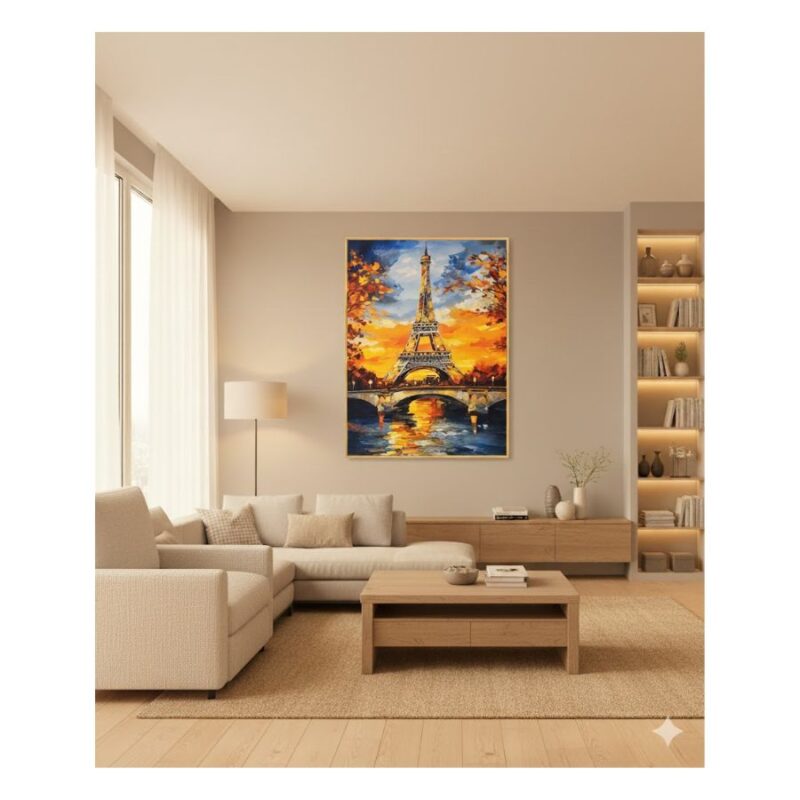Zidno Platno sa Motivom Ajfelovog Tornja 1