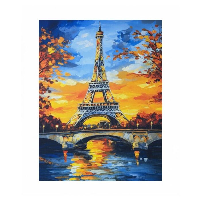 Zidno Platno sa Motivom Ajfelovog Tornja