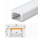 Aluminijski profil za LED traku BM43 za urednu montažu i zaštitu LED rasvjete.