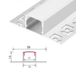Aluminijski profil za LED traku BM52 za urednu montažu, zaštitu i moderan izgled LED rasvjete.