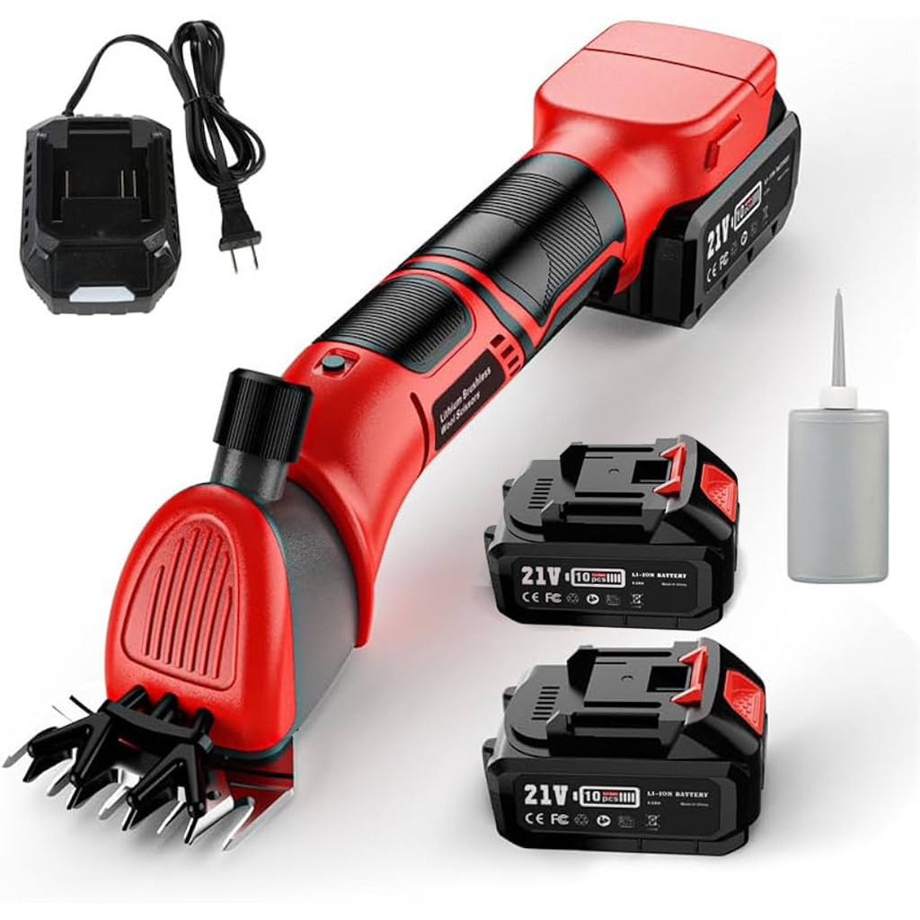 MakazeZaSisanjeOvaca Aku Makaze za Šišanje Ovaca 21V – Set sa 2 Baterije i Punjačem - Image 1