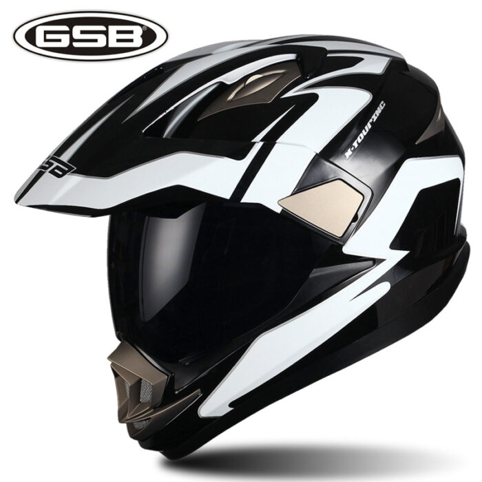 Full Face Enduro Kaciga GSB Crno/Bijela - Image 2