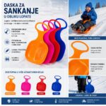 Daska za sankanje u obliku lopate za spuštanje niz snijeg