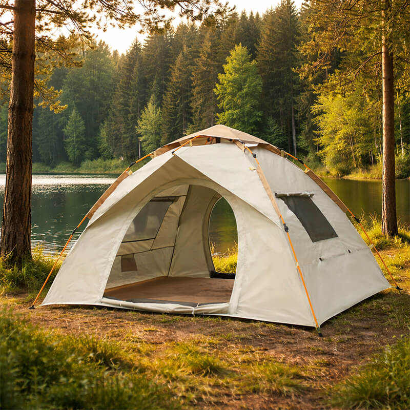 Šator za kampovanje do 3 osobe Adventure Dome – okrugli dome šator 200×150×135 cm, vodootporni Oxford