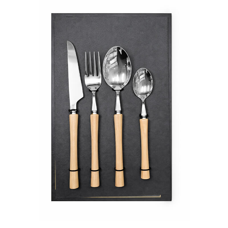 Escajg za 6 osoba wood line silver Set Escajga 24/1 Wood Line Silver - Image 1