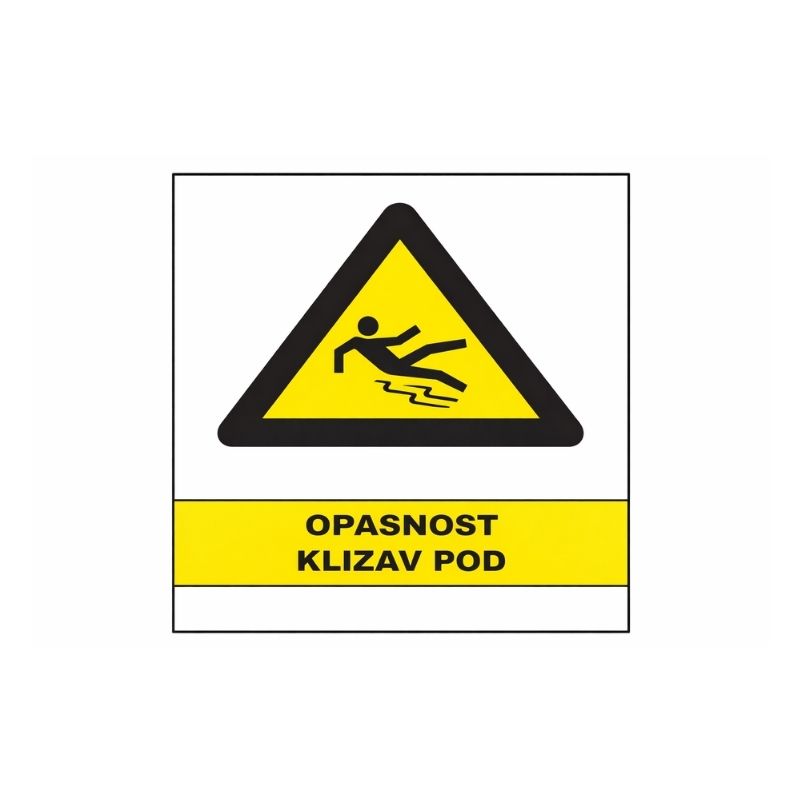 Znak Pažnja Klizav Pod 20X30cm