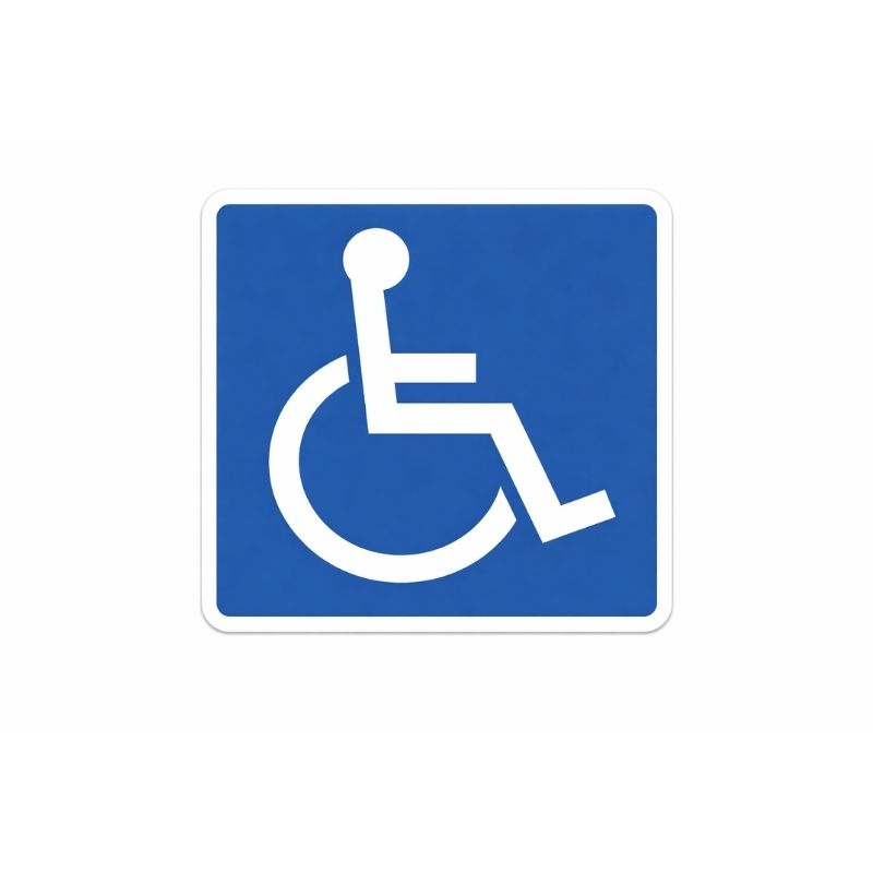 Znak Rezervisano za Invalide 10X10cm