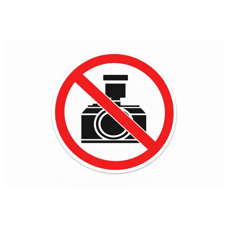 Znak Zabranjeno Fotografisanje 15X15cm