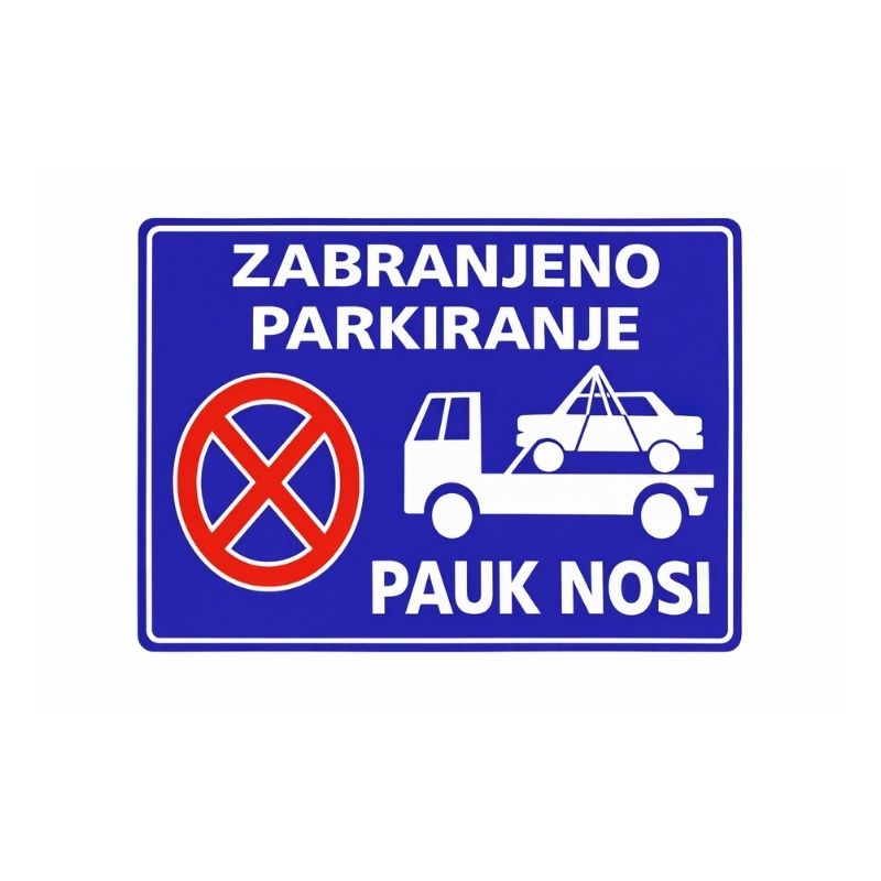 Znak Zabranjeno Parkiranje 20X30cm