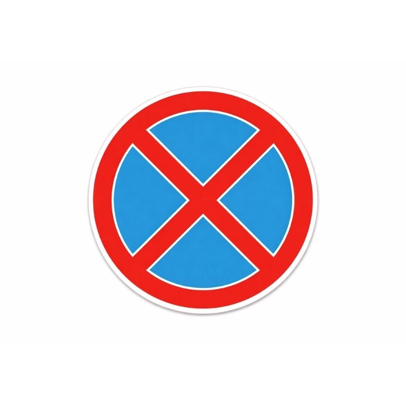 Znak Zabranjeno Parkiranje Naljepnica 15X15cm