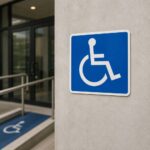 Znak rezervisano za invalide 10x10 cm za jasno označavanje parking mjesta