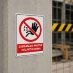 Znak zabranjen pristup nezaposlenima 20x30 cm za jasno označavanje ulaza