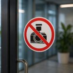 Znak zabranjeno fotografisanje 15x15 cm za jasno označavanje prostora