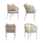 Aluminijumska Stolica Rattan Lux - Image 2