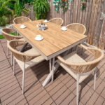 Vrtni Set Stol 150x90cm + 6 Stolica Premium Prestige