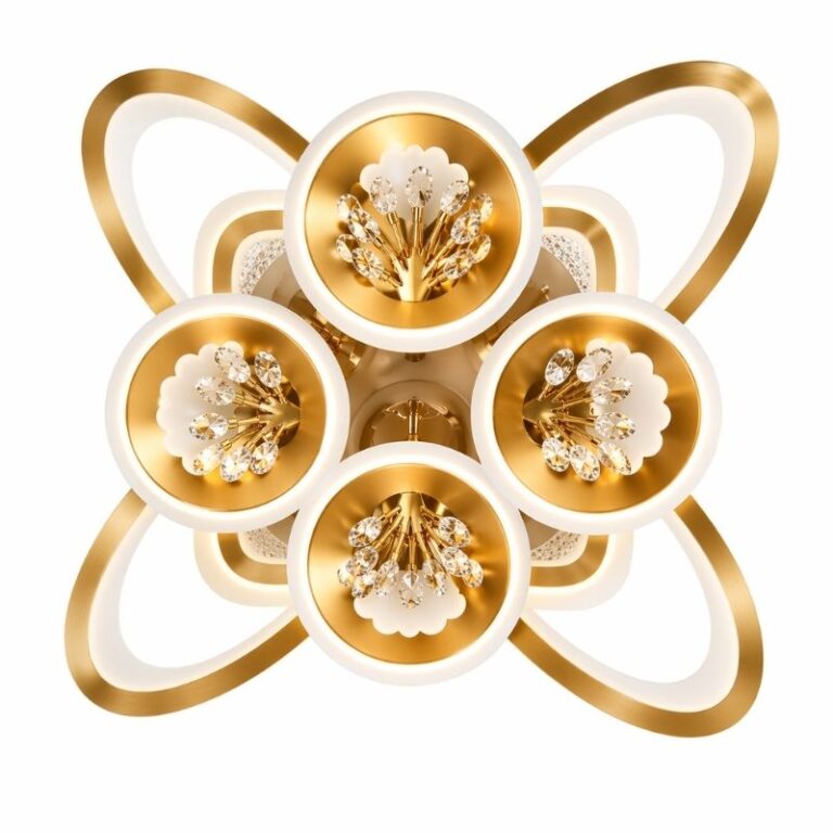 Led Plafonjera Flower Gold