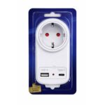 Adapter sa utičnicom, USB i Type C priključcima omogućava napajanje i punjenje više uređaja na jednom mjestu