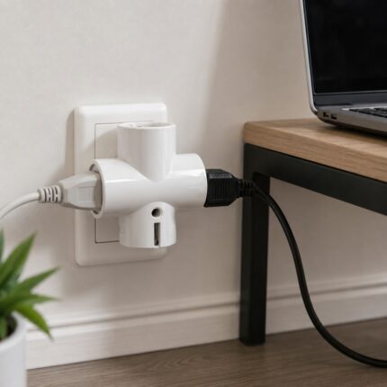Adapter sa više utičnica pogodan je za povezivanje manjih električnih uređaja u domu, radionici ili kancelariji