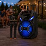 Bluetooth karaoke zvučnik QL 1241 sa LED osvjetljenjem za kućne i vanjske zabave