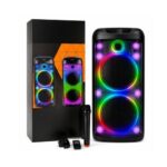 Karaoke Bluetooth zvučnik 2839 sa bežičnim mikrofonom i RGB LED osvjetljenjem za kućne zabave