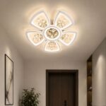 Plafonjera Flower Ice za dnevni boravak sa elegantnim LED osvjetljenjem