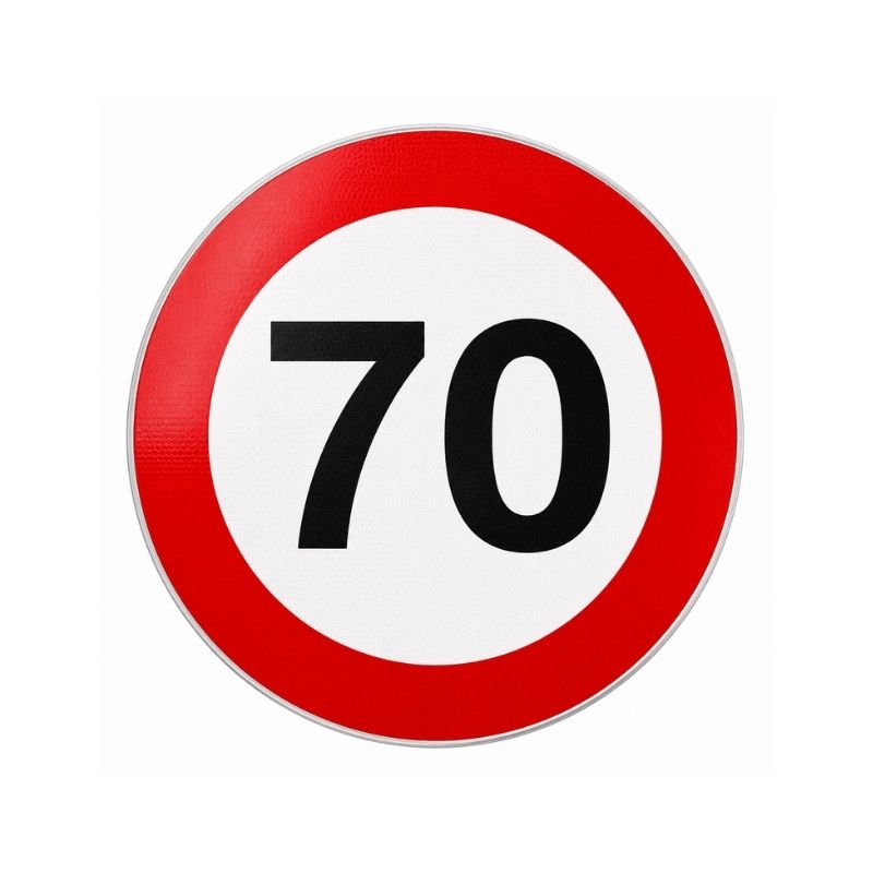 Naljepnica Ograničenje Brzine 607080