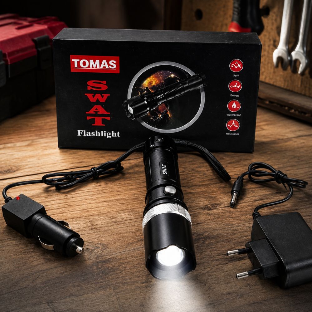 punjiva-baterijska-lampa-hx6601-sa-kucnim-i-auto-punjacem Punjiva baterijska lampa HX6601 sa kućnim i auto punjačem za pouzdano osvjetljenje u svim uslovima