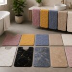 Set podnih prostirki Marble Gold za moderan i sofisticiran izgled kupatila