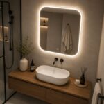 LED zidno ogledalo Soft Corner za moderno osvjetljenje kupatila i enterijera