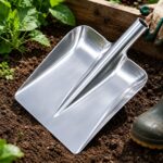 Lopata ALU bez drške 25x27cm od laganog aluminija za utovar pijeska zemlje i rasutih materijala