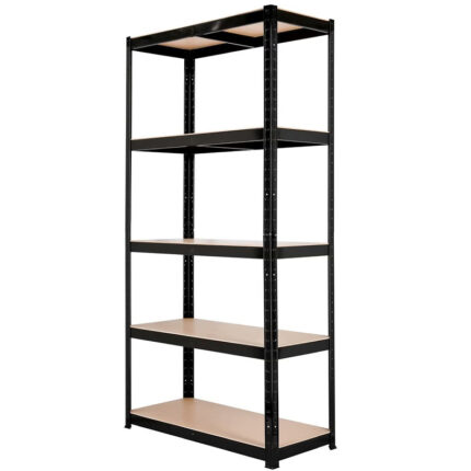 Metalna Polica Titan Flex Midnight 180x90x40 cm – 5 Etaža