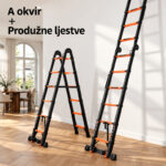 Teleskopske Merdevine FLEXRIZE PRO 2u1 - Slika 2